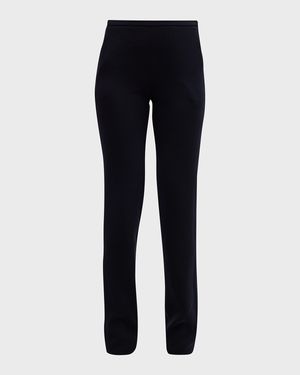 Straight-Leg Stretch Trousers