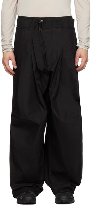 FFFPOSTALSERVICE Pantalon V1 noir à ceinture
