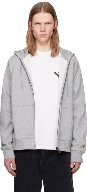 Carhartt Work In Progress Pull à capuche gris - Chase