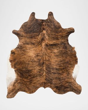 Shepherd Hair on Hide Rug, 5' Square