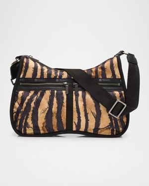 x Roberto Cavalli Torino Zebra-Print Crossbody Bag