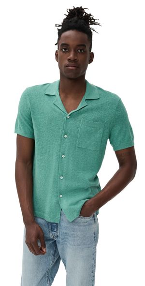 Alex Mill Sweater Bowling Shirt Heather Jade M