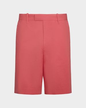 Men's Italian Cotton Extended-Tab Shorts