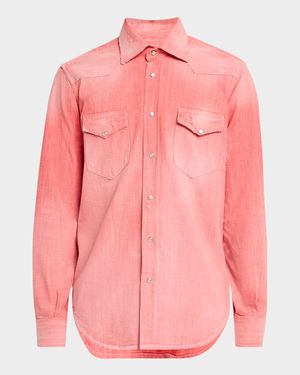 Men's Denim Western Shirt