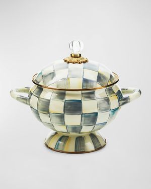 Sterling Check Tureen