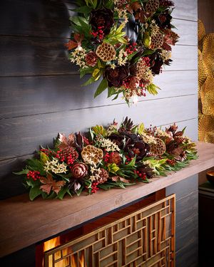 Autumn Harvest 46" Mantel Garland