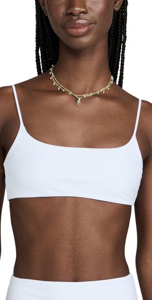 JADE Swim Muse Scoop Bikini Top White XL