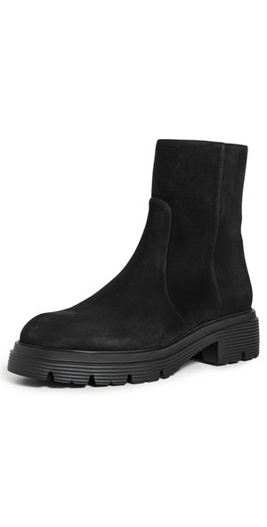 Stuart Weitzman Soho Lite Zip Booties Black 7