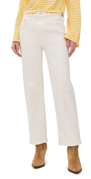 MOTHER The Rambler Zip Ankle Jeans Cream Puffs 23