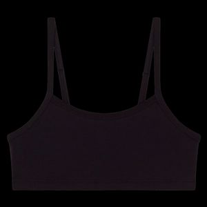 Petit Bateau - Brassière unie en coton mélangé - Taille XS - Noir