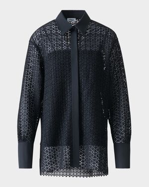 Daisy Guipure Button-Down Shirt