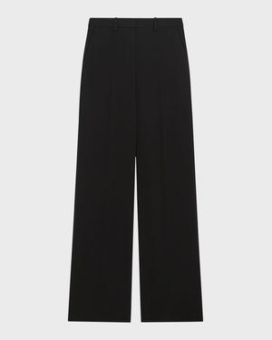 Admiral Crepe Relaxed Straight-Leg Pants
