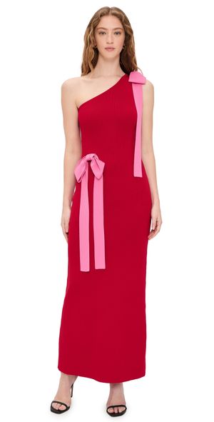The Wolf Gang Tacha Maxi Dress Cherry XS