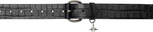 Vivienne Westwood Gray Wide Alex Charm Belt