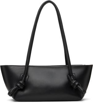 HEREU Black Fleca Baguette Shoulder Bag