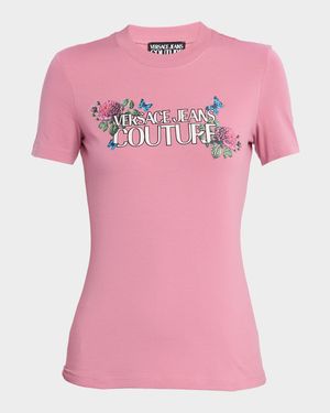 Embellished Crewneck Logo Tee