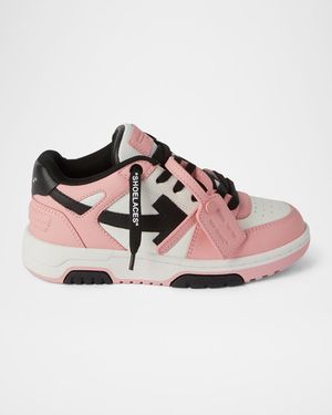 Girl's Out Of Office Leather Sneakers, Toddler/Kids