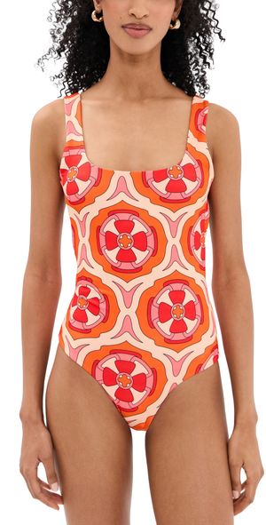 Eywasouls Malibu Aurora One Piece Pink Retro Radiance M