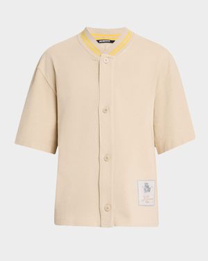 Men's Button-Down Baseball Shirt