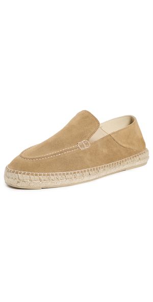 Manebi Suede Traveler Espadrilles Suede Washed Beige 46