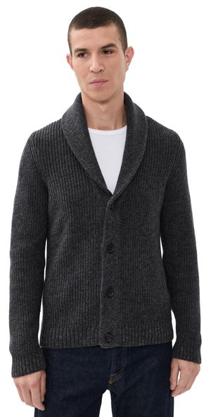 Marine Layer Inverness Sweater Cardigan Charcoal XXL