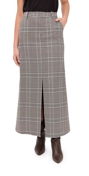 LE BOP Roxy Skirt Tan Plaid XXL