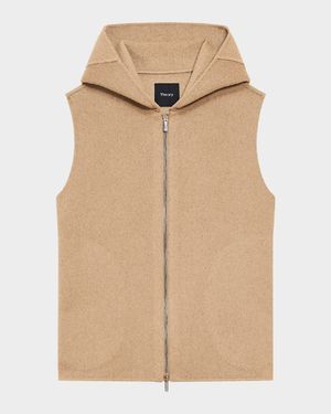 New Divide Wool Hooded Vest