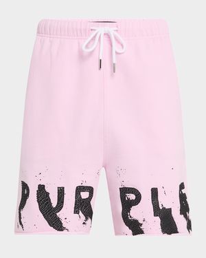 Men's Painted Wordmark Sweat Shorts