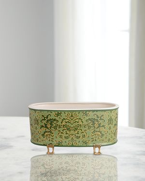 Richmond Damask Oval Planter