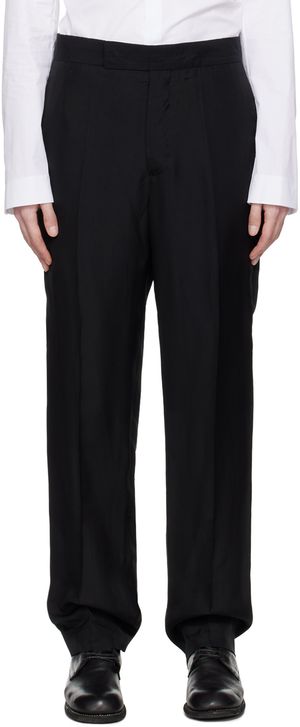 SAPIO Black Check Trousers