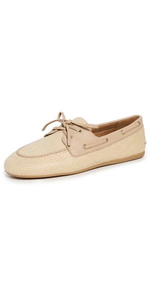 Sperry Raffia Slim Boat Shoes Natural 6
