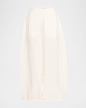 Cotton Voile Ankle Parachute Skirt