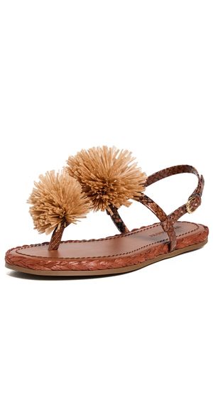 Ulla Johnson Ingrid Espadrille Sandals Rust Copper 37