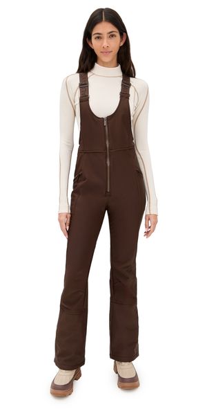 Halfdays Isabel Soft Shell Bib Pants Spiked Cocoa XL