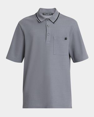 Men's Cotton Pique DG-Pocket Polo Shirt
