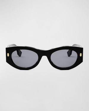 Fendi Roma Acetate Shield Sunglasses