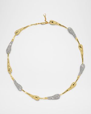 Solanales Crystal Teardrop Riviera Necklace