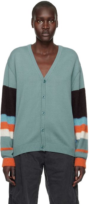Awake NY Blue Striped Cardigan