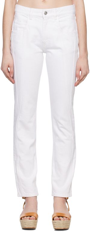 Isabel Marant White Vikira Jeans