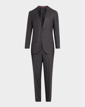 Men's Wool Plaid Suit