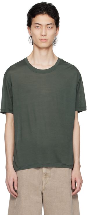 LEMAIRE Green Soft T-Shirt