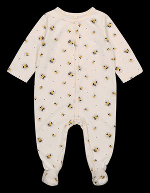 Rose In April - Combinaison imprimée en coton - Taille 12M - Blanc