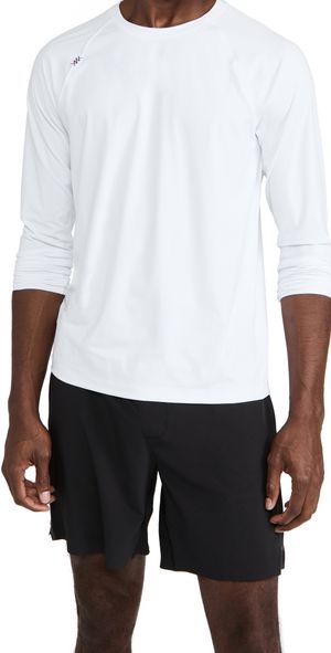 Rhone Reign Long Sleeve Tee Bright White XL