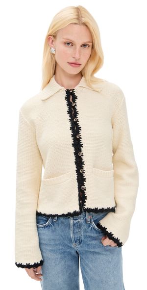 Ciao Lucia Reyla Cardigan Ivory XL