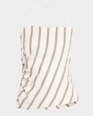 Charlotte Stripe Halter Top