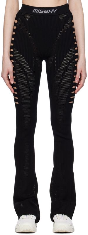MISBHV Pantalon de sport noir en filet Future