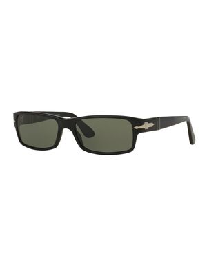 Men's Polarized Rectangle Solid Acetate Sunglasses