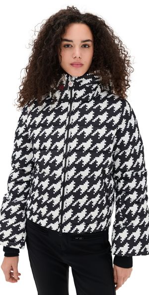 Perfect Moment Polar Flare Ski Jacket III B & W Houndstooth S