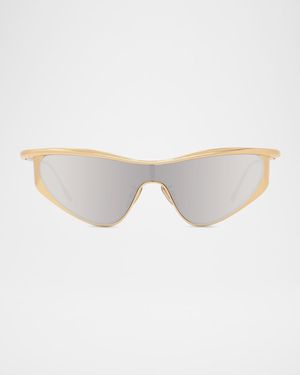 Signature Metal & Nylon Shield Sunglasses