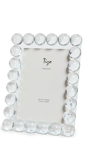 Tizo Design Crystal Glass Bubble Frame 5x7 Clear One Size
